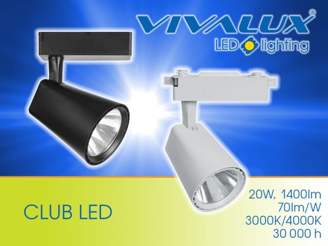 Прожектори за релсов монтаж серии CLUB LED и TRANCE LED