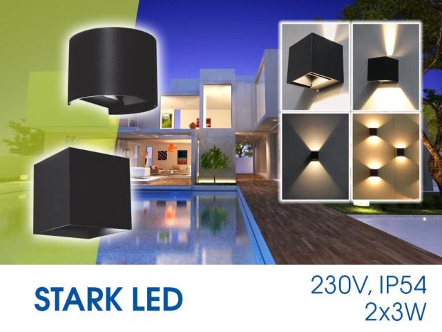 Light effects on the facade with STARK LED