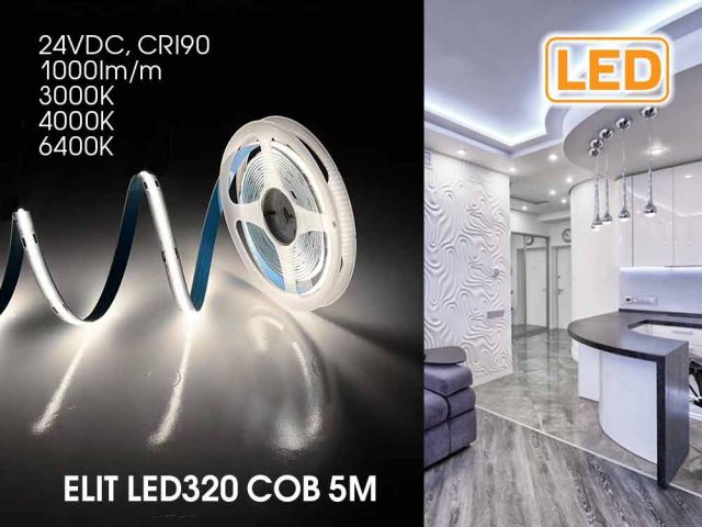 New professional series LED strips ELIT LED320 COB 5M