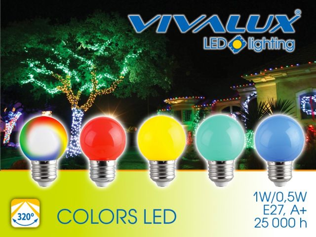 Economical color LED lamps VIVALUX