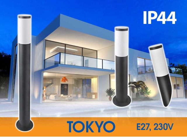 A classic in outdoor lighting with TOKYO in black