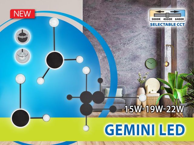 Modern lighting with the series GEMINI LED