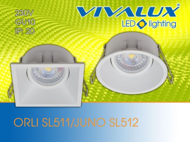 Recessed downlights JUNO and ORLI
