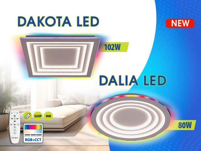 Colorful mood with DALIA LED and DAKOTA LED