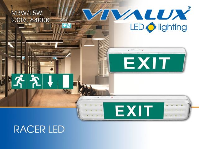 RACER LED emergency lighting fixtures series