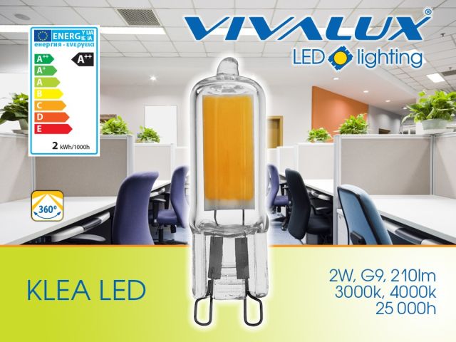 Стъклена LED лампа KLEA LED G9