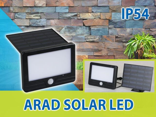 Соларен LED прожектор със сензор за движение ARAD SOLAR LED