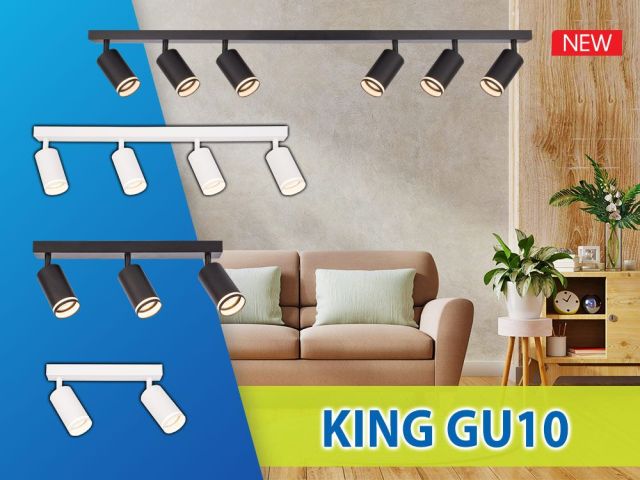 Линейни спотове KING GU10 за повече светлина