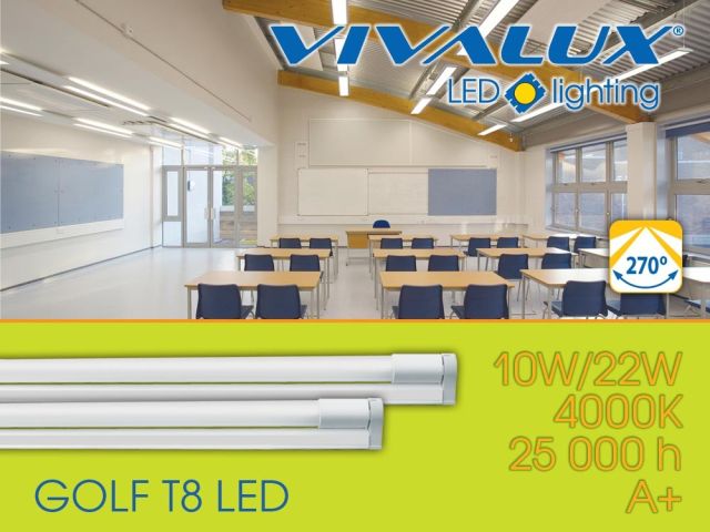 Многофункционално LED осветително тяло GOLF T8 VIVALUX