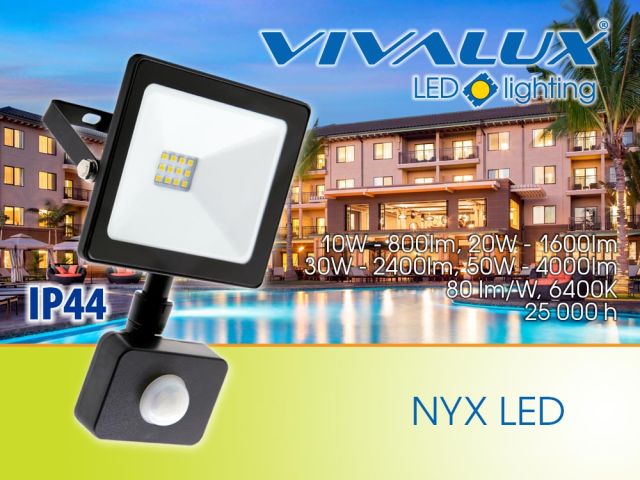 New series SMD LED floodlights with sensor NYX LED/new models TREND 50W LED
