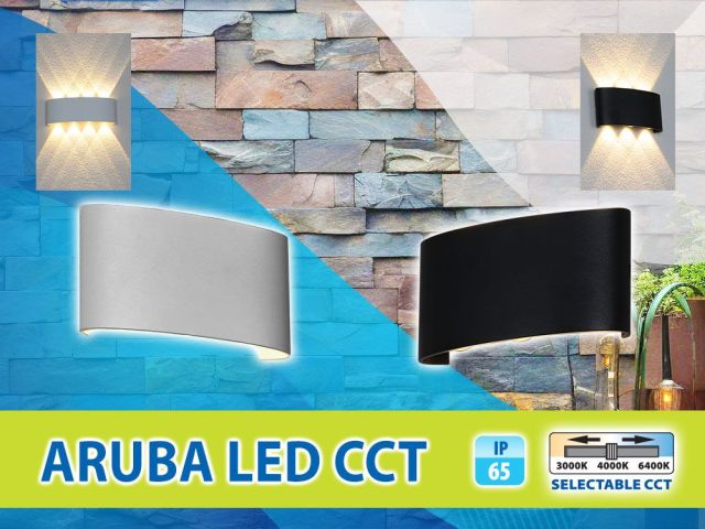 Светлинни ефекти по фасадата с ARUBA LED