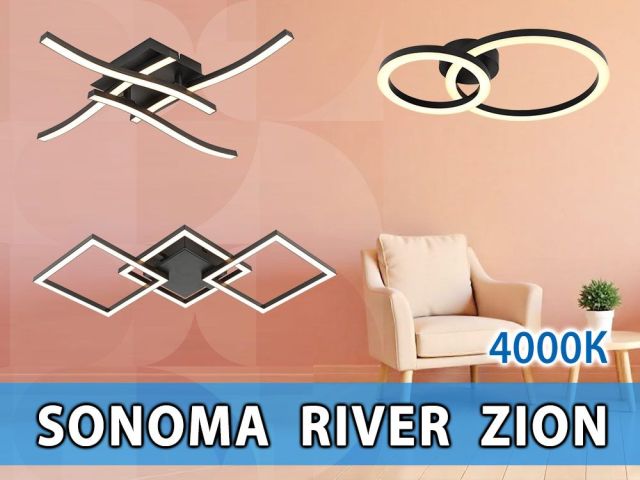 Декоративни LED осветителни тела SONOMA LED/RIVER LED/ZION LED