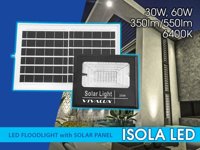 Серия соларни LED прожектори ISOLA LED