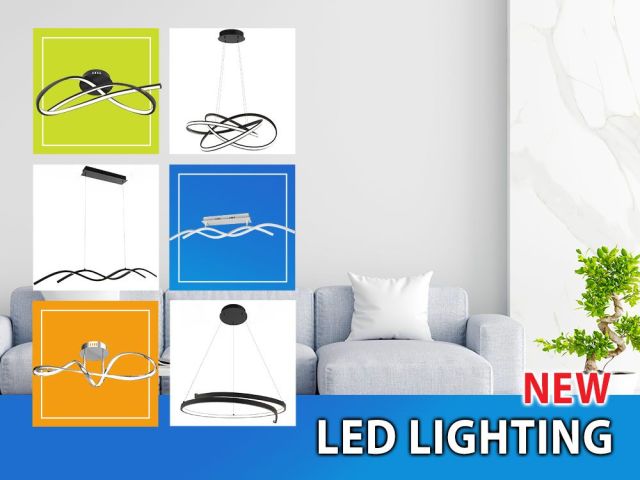 More light and style with the new LED suspensions and ceiling lights VIVALUX