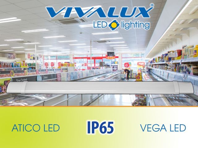 Влагозащитени LED осветителни тела ATICO и VEGA LED Vivalux