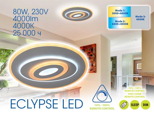 Multifunctional LED lighting fixture ECLYPSE LED