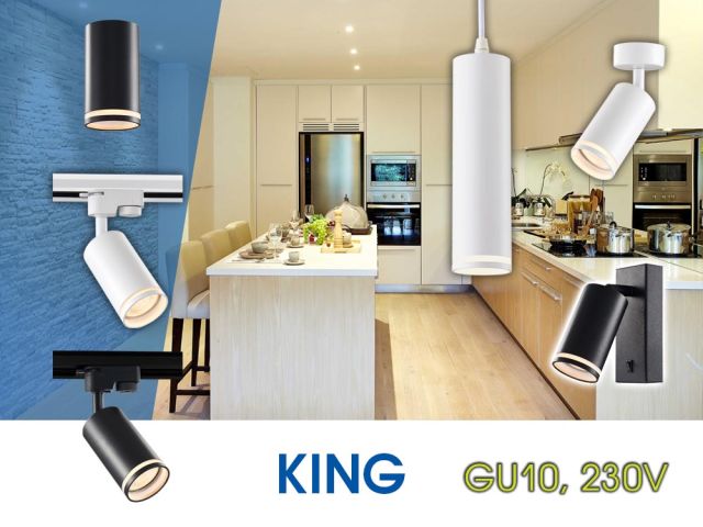 Серия декоративни спотове KING GU10