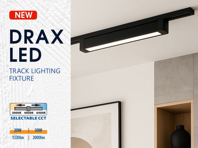The series of LED linear fixtures for rail mounting DRAX LED has been expanded
