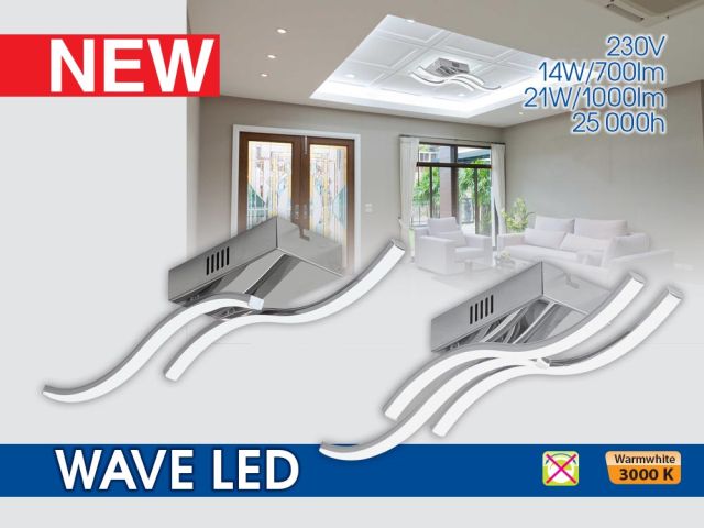 Decorative LED lighting fixtures WAVE LED