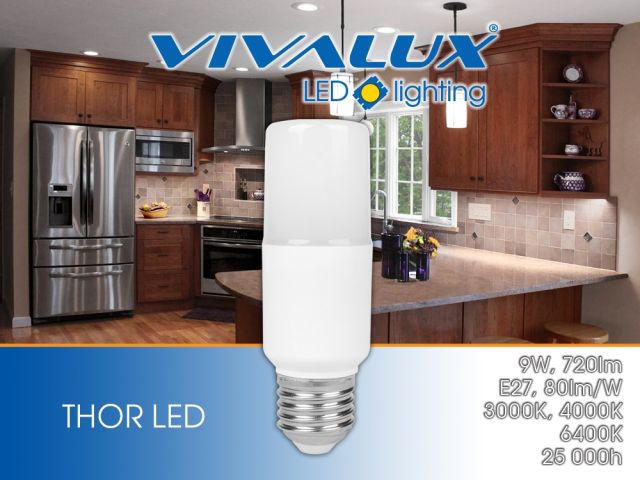 Нова компактна LED лампа THOR LED 9W Vivalux