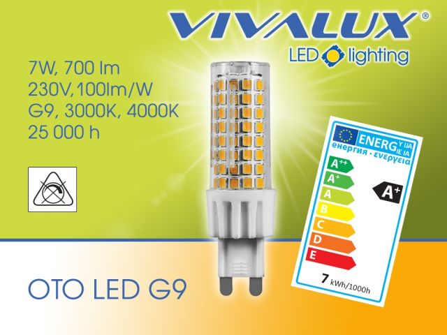 Мощна LED лампа OTO LED G9 VIVALUX