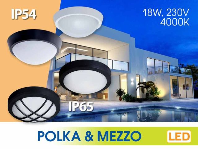 New proposals for outdoor lighting with MEZZO LED and POLKA LED