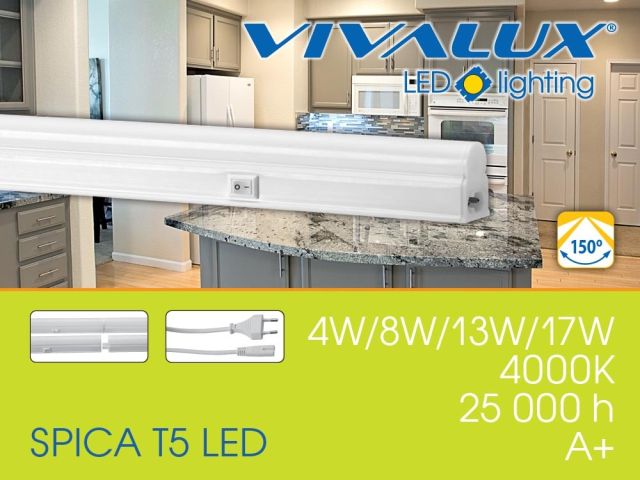 SPICA T5 LED VIVALUX - replace lighting fixtures working with T5 fluorescent lamps