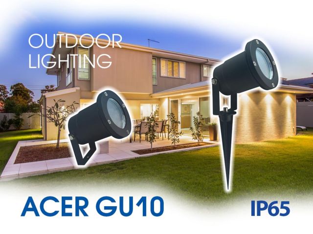 Waterproof lighting fixtures ACER GU10 IP65 for outdoor lighting