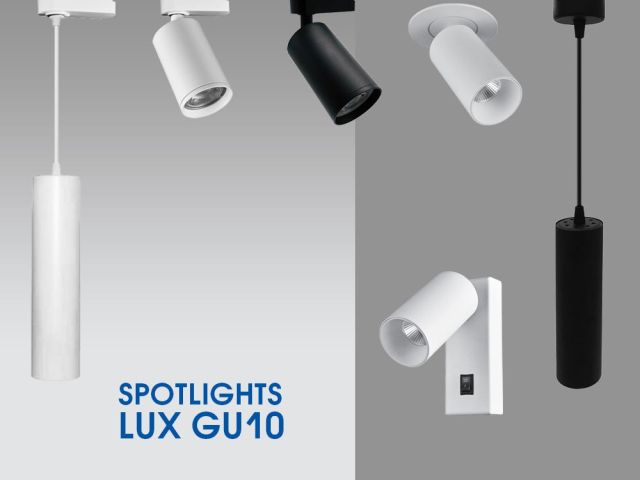 Серия спотове с различен начин на монтаж LUX GU10