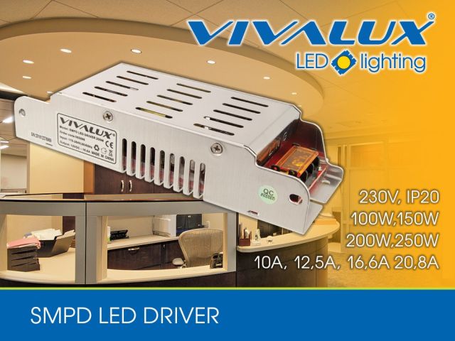 Нова серия LED захранвания SMPD Vivalux
