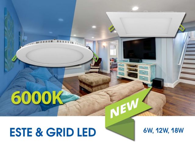 LED панелите ESTE LED и GRID LED вече и с дневна светлина