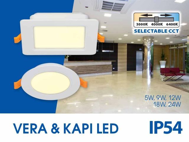 A new generation waterproof downlights with the possibility of choosing a color temperature