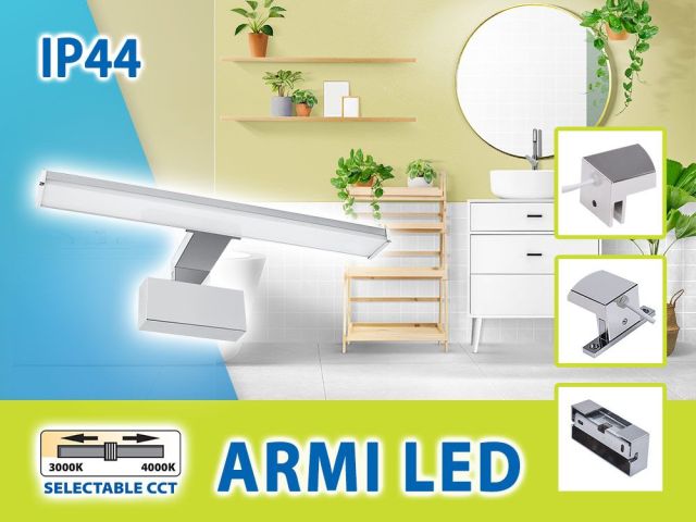 New waterproof IP44 bathroom lighting fixture ARMI LED