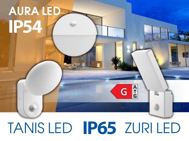 New waterproof LED lighting fixtures with motion sensor