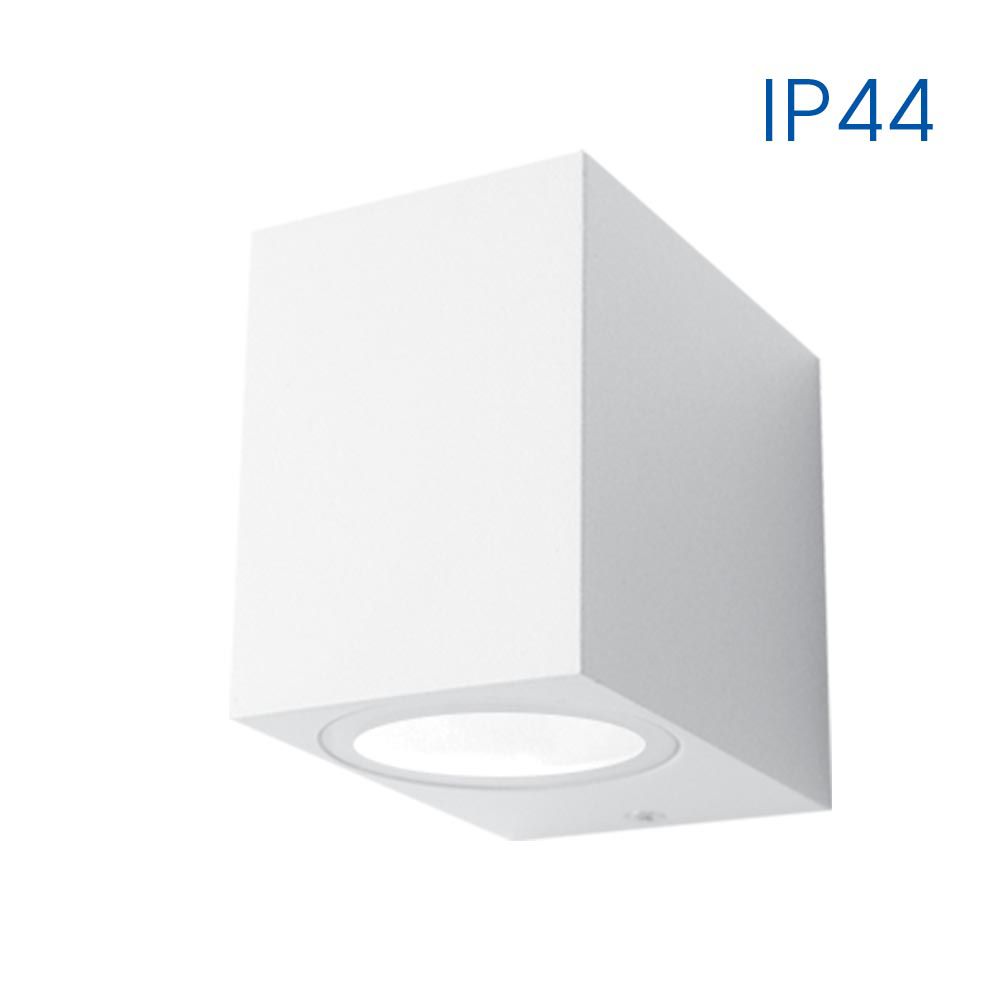 Wall light PORTO/SQ ∙ 1 x GU10 ∙ white ∙ IP44
