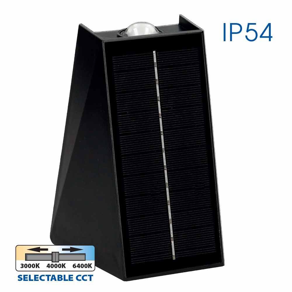Solar LED light POLUX SOLAR LED ∙ 4W ∙ 70lm ∙ CCT-switch ∙ 3000K-4000K-6400K ∙ IP54