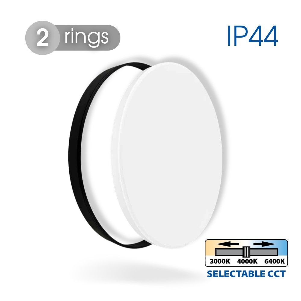 LED ceiling light with two rings SIRI LED ∙ 32W ∙ CCT ∙ IP44