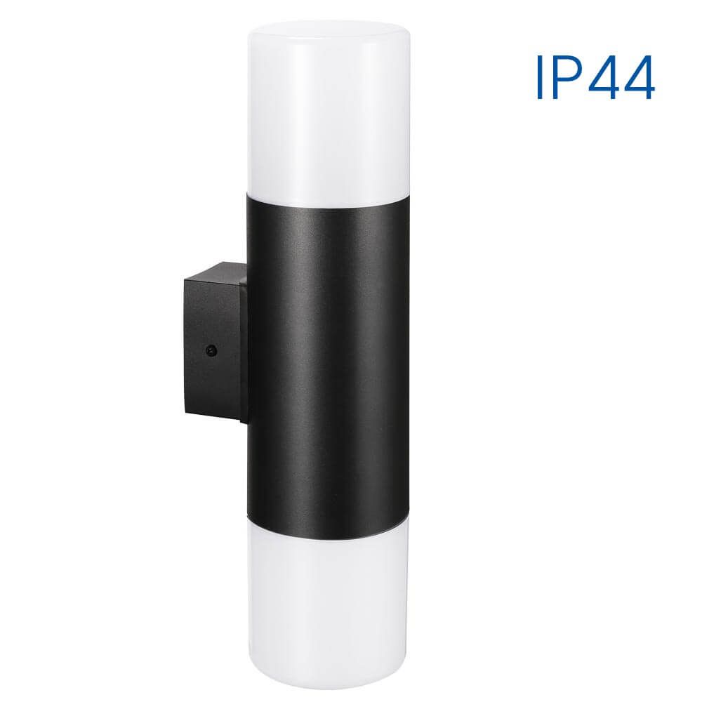 Waterproof wall lighting fixture KYOTO/W ∙ 2xE27 ∙ black ∙ IP44 