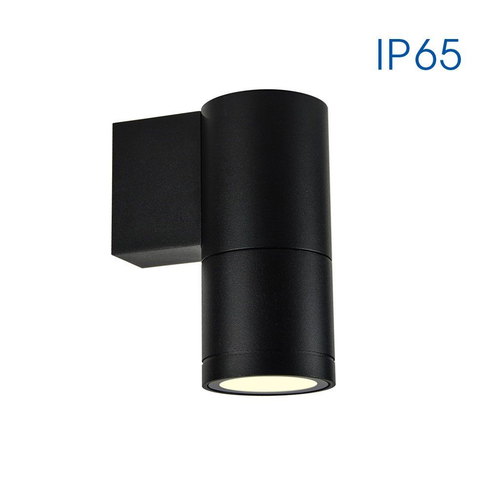 Фасаден аплик BERGAMO ∙ единичен ∙ 1xGU10 ∙ черно ∙ IP65