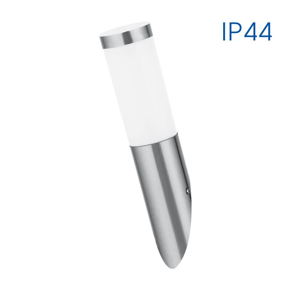 Waterproof wall lighting fixture TOKYO/WI ∙ 1 x E27 ∙ nickel matt ∙ IP44