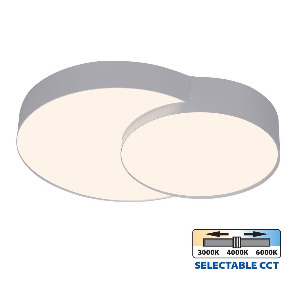 LED плафон PEBBLE LED ∙ 35W ∙ бял ∙ CCT ∙ 3000-4000-6000K