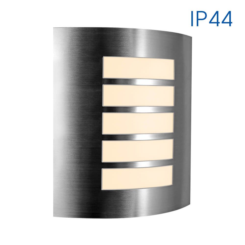 Wall fixture SYDNEY/SQ ∙ 1 x E27 ∙ nickel matt ∙ IP44