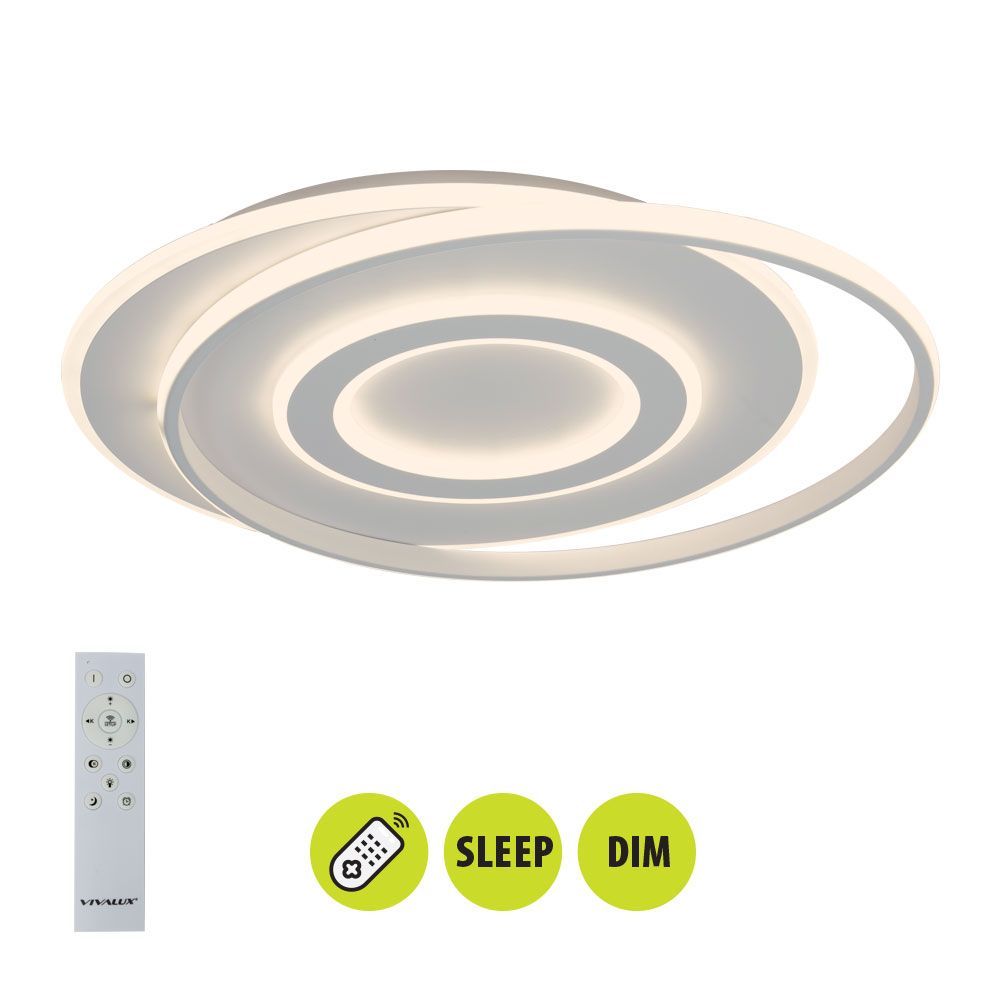 Мултифункционална LED плафониера с дистанционно TILDA LED ∙ 88W ∙ CCT ∙ 3000-6000K