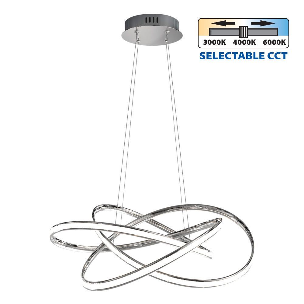 LED полилей MAREA LED ∙ 60W ∙ хром ∙ CCT-switch ∙ 3000-4000-6000K