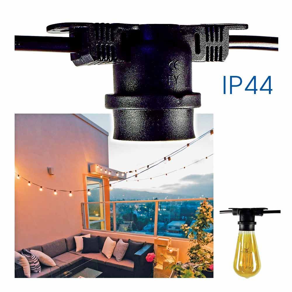 Outdoor lighting string SWING-L ∙ 5xE27 ∙ IP44