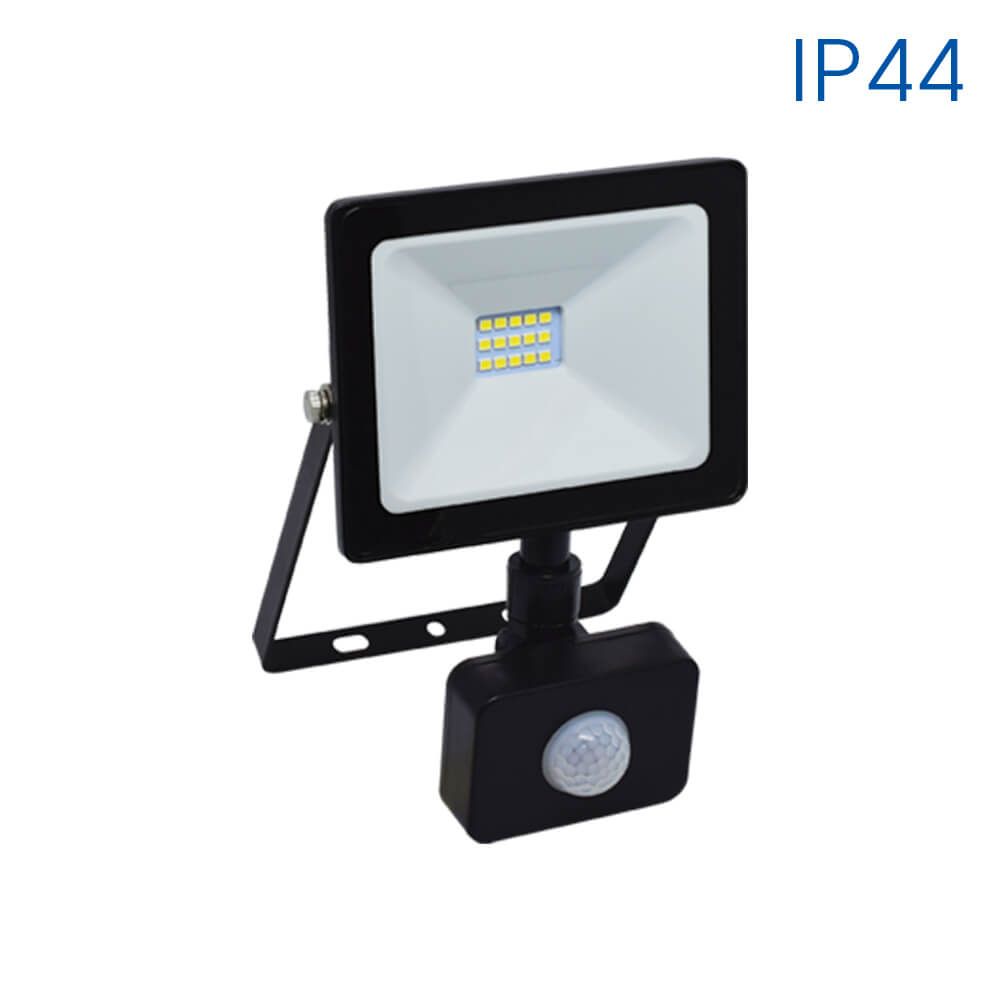 LED floodlight with sensor NYX LED ∙ 10W ∙ black ∙ 6400K ∙ IP44