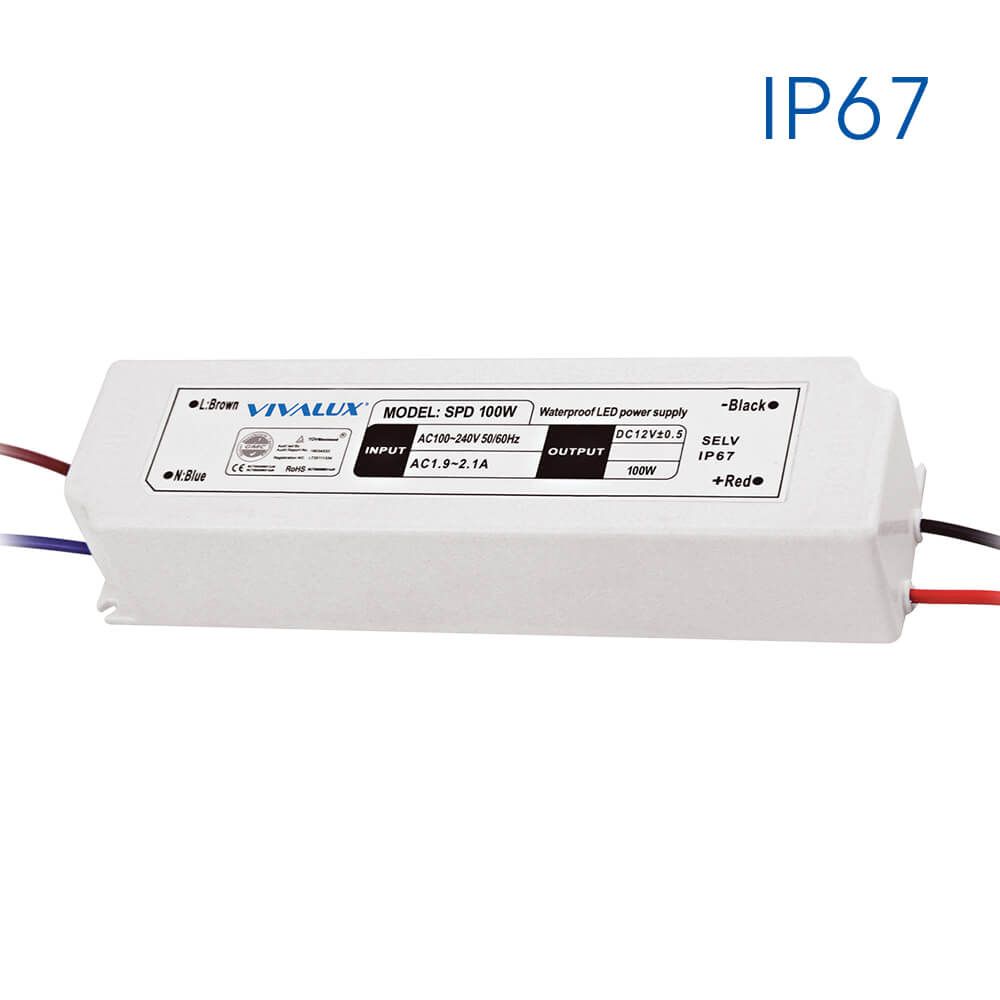 LED захранване SPD SLIM LED DRIVER ∙ 100W ∙ IP67