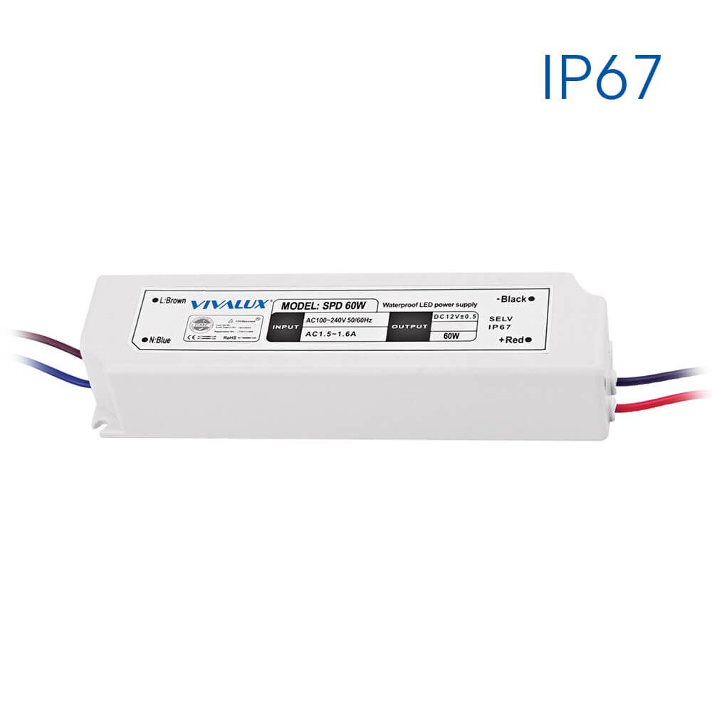 LED захранване SPD SLIM LED DRIVER ∙ 60W ∙ IP67