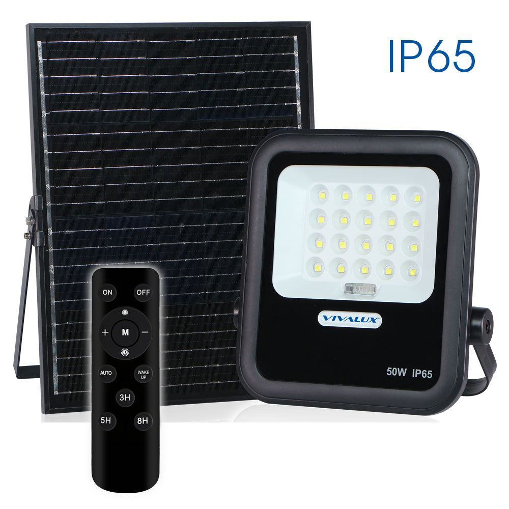 LED прожектор със соларен панел HECTOR SOLAR LED ∙ 50W ∙ 6400K ∙ IP65