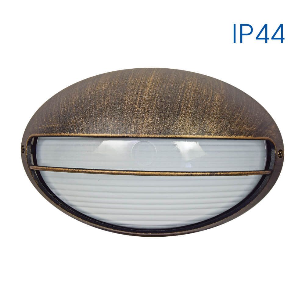 Аплик PETRA ∙ 1 x E27 ∙ антично злато ∙ IP44